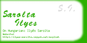 sarolta ilyes business card